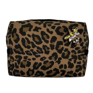 Queen Bee Make Up Bag - Leopard